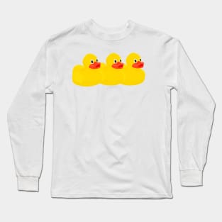 Bath Ducky Pattern Long Sleeve T-Shirt